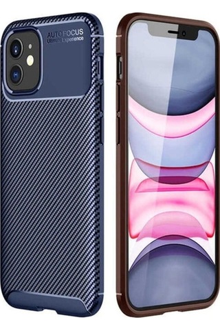 Apple Uyumlu iPhone 12 Mini Kılıf Zore Negro Silikon Kapak Lacivert