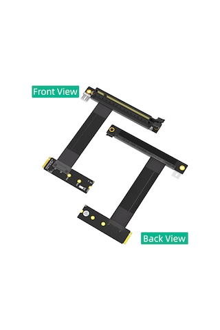 Xurunkeji M.2 Ngff Anahtar M - Pcı-e 16x Grafik Kartı Yükseltici Adaptör Kartı, Nvme - Pcı-express 16x Uzatma Kablosu Sağ Yön