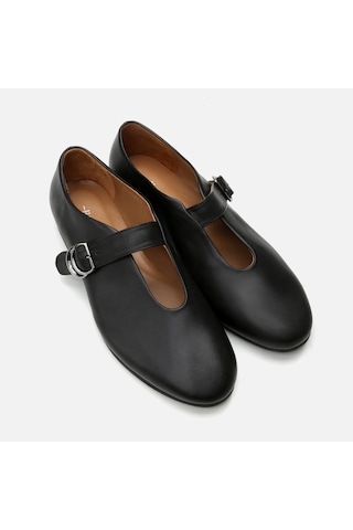 Hotiç Mary Jane Hakiki Deri Siyah Kadın Babet 01ayh293930a100 Siyah-black Siyah