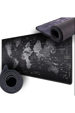 Dünya Desenli 80x30 Cm Mouse Pad Xl Gaming Mousepad
