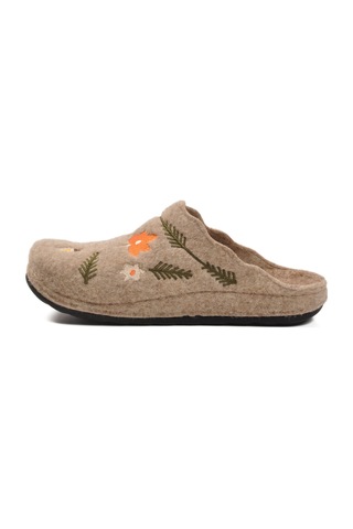 Camel Keçe Anatomik Kadın Ev Terliği K-9561 Z Camel