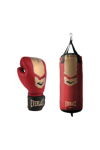 Everlast Prospect 2 Junior Boks Torbası Seti Red/gold 76x28cm P00003139 Çok Renkli