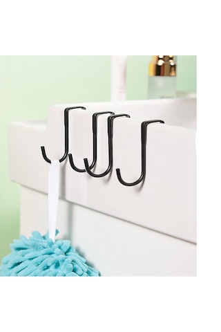 Paslanmaz Çelik Banyo İçin Askılık L Model -al4839 2 Adet Siyah