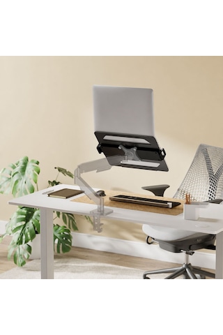 14-17.3" Laptop Tutucu Stand Vesa Uyumlu Monitör Kolu Aparatı Siyah