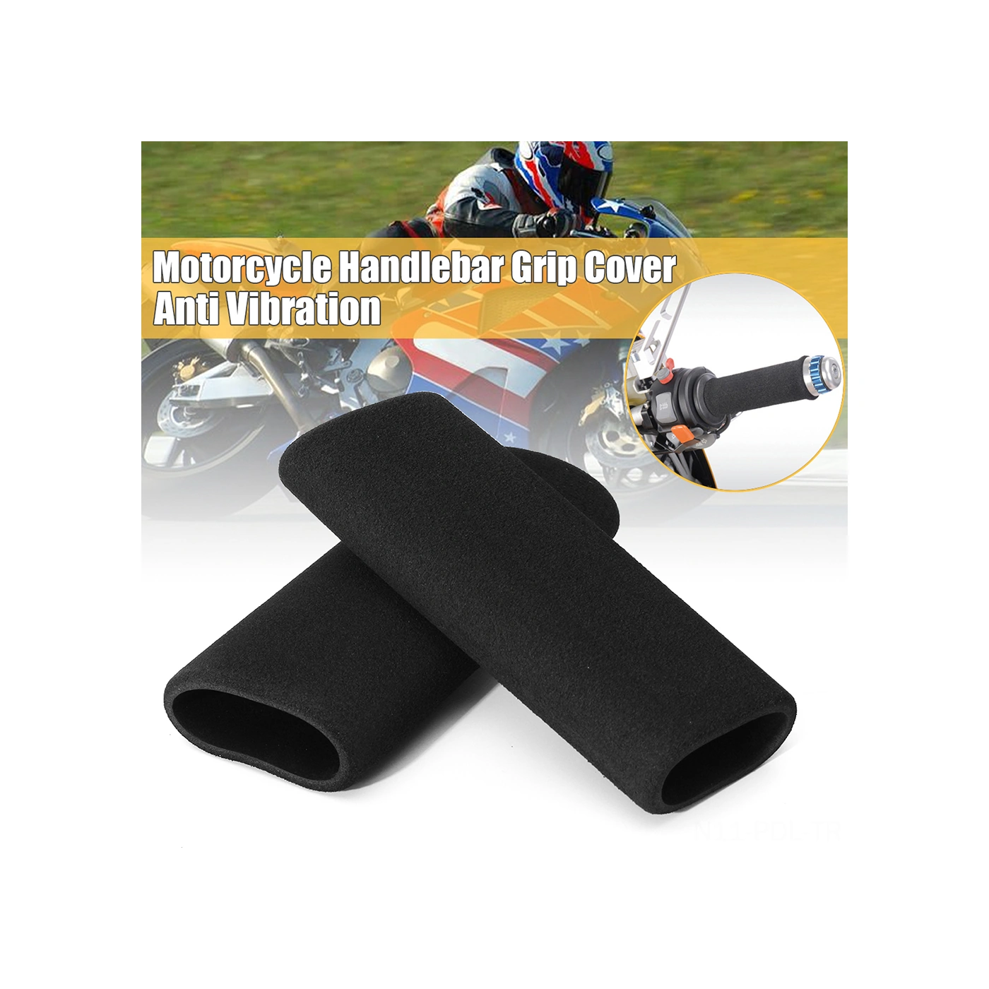 Padalink Motosiklet Bisiklet Elektrikli Araçlar İçin Antiradyan Antip打滑 Sürekli Su Geçirmez Sponge El Tutucu Kılıfı 31.7-36.8mm