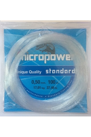Mıcropower Standard 100mt Byz Poşet Misina 0,50mm Mıcropower Standard 100mt Byz Poşet Misina 0,50mm