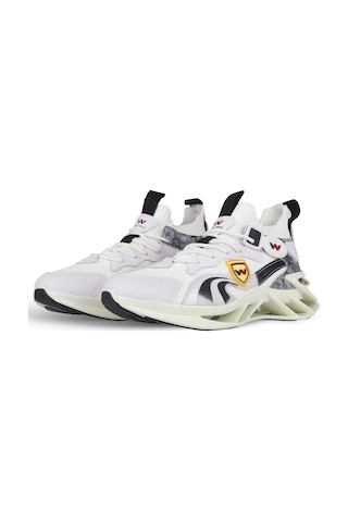 Greed Erkek Sneakers - Beyaz Sıyah 001