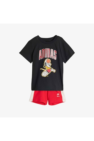 Adidas Disney Mickey Mouse Set Çocuk Siyah Şort Takım Jz7677 Siyah