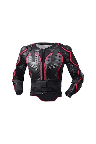 Hayalet Yarış F060 Motosiklet Zırh Takım Sürme Koruyucu Dişli Göğüs Koruyucu Dirsek Pedi Düşme Koruma Takım Elbise, Boyut: Xxl Kırmızı