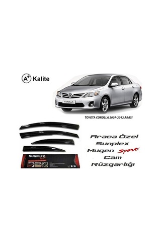 Sunplex Toyota Corolla Cam Rüzgarlığı 2007 / 2012 Mugen Tip Sunplex Sps 02