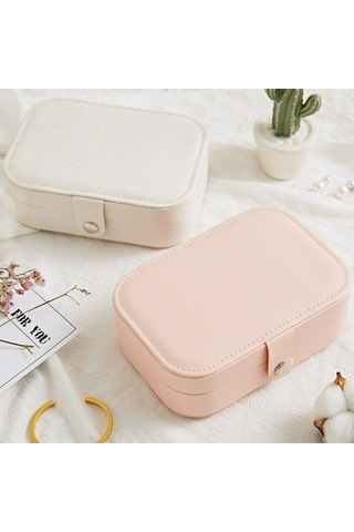 Tcherchi Seyahat Organizatör Mini Mücevher Kutusu - Pembe