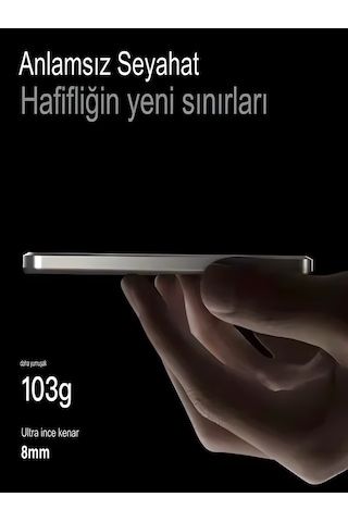 Deanb Quo Pro Aır PW-114 5000 mAh 15 W Ultra İnce Kablosuz Hızlı Şarj Powerbank Gri