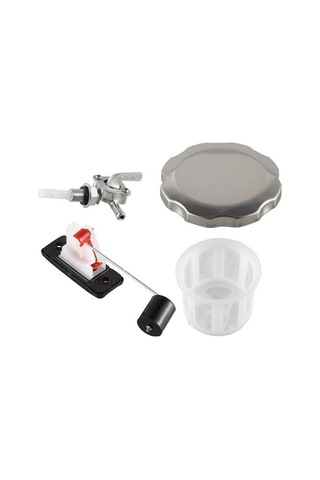 Besthome1 Universal 5-7 Galon Yakıt Tankı Kapak Seti - Metal Kapak, Yakıt Göstergesi Ve Vana İle