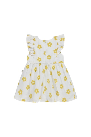 Civil Baby Çiçek Empirme Balon 6-18 Ay Elbise - Hardal Soft Hardal