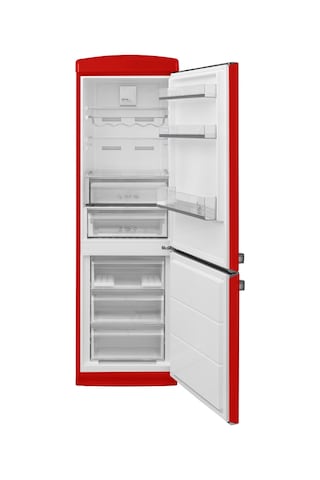 Vestel Retro NFK37001 Kırmızı No-Frost Kombi Tipi Buzdolabı