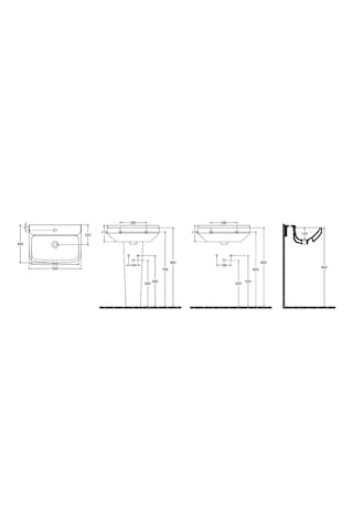 Ece Banyo Tam Ayaklı / Kolon Ayaklı Lavabo 56CM
