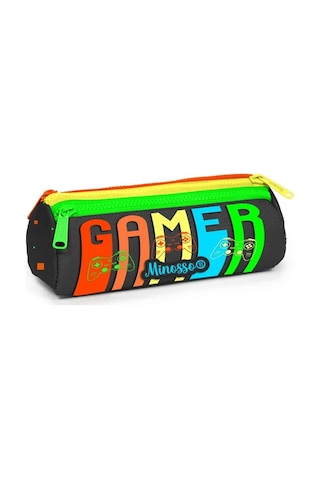 Minosso Gamer Erkek Çocuk İlkokul Kalem Çantası 6009 Karışık