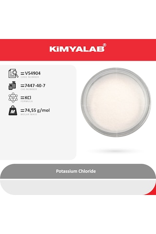 Kimyalab Potasyum Klorür 500g Toz - Potassium Chloride Usp