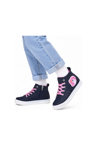 Unicorn Kız Çocuk Bilekli Spor Sneakers Ayakkabı Lacivert