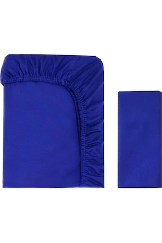 80X130 Lastikli Ranforce Bebek Çarşaf Takımı - Lacivert