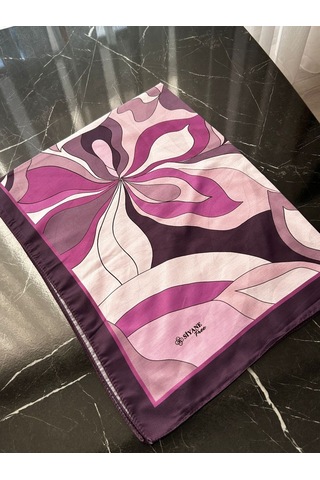 Siyane Scarf Naturel Desen Şal 04 Çok Renkli