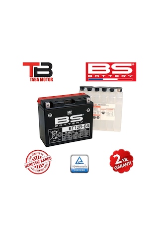 Bs Batery Bt12b-bs (yuasa Yt12b-bs ) Motosiklet Aküsü