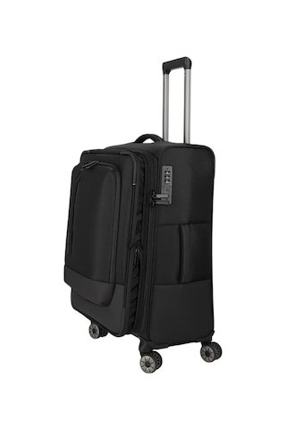 Travelite Travelit Crosslite 5.0 4w Trolley M Körüklü Orta Boy Valiz Siyah