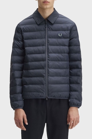 Fred Perry J1301 Collared Insulated Erkek Mont Mavi