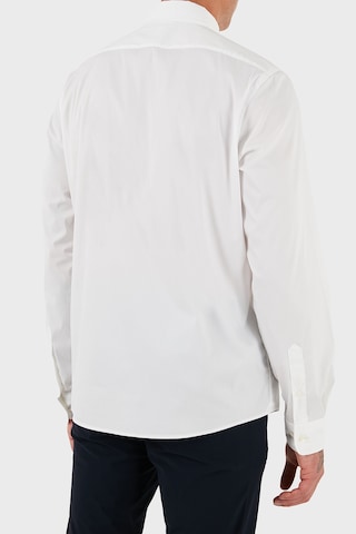 Boss Pamuklu Slim Fit Düğmeli Yaka Uzun Kollu Gömlek Erkek Gömlek 50545227 100 Beyaz