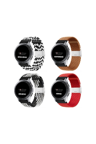 NovStrap Xiaomi Mi Watch ile Uyumlu Kordon Kayış (22mm) Flexible Elastik Örgü Kayış