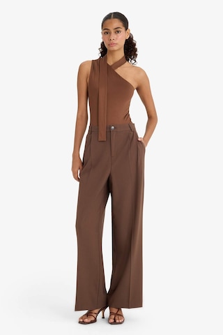 Defacto Tek Omuzlu Bağlama Detaylı Çıtçıtlı Body F9569ax25hsbn316 Kahve