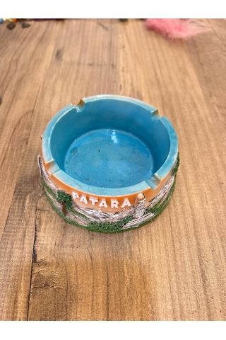 Patara Antik Kent Dekoratif Küllük, Turkuaz Ve Turuncu Renkli, Seramik, El Yapımı, Tarihi Tema