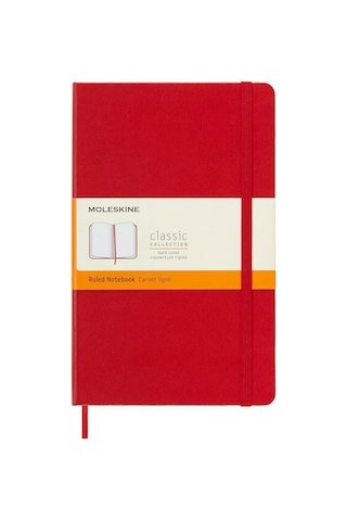 Moleskine Çizgili Kırmızı Defter Sert Kapak