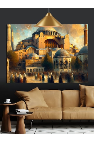 Ayasofya Cami Dekoratif Kanvas - Mdf Ahşap Tablo
