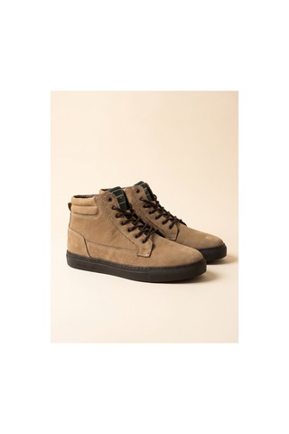 Bafaş Ayakkabı 371616 Kum Hakiki Dana Derisi Bilekli Erkek Sneaker