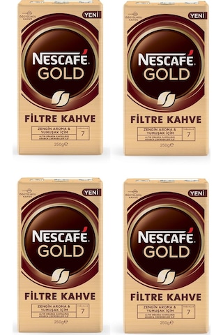 Nescafe Gold Filtre Kahve 250 Gr X 4 Adet Öğütülmüş