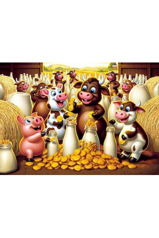 Art Çocuk Süt Hazinesi 25 Parça Puzzle