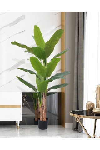 Yapay Ağaç Dev Muz Ağacı Yapay Starliçe 280cm 3 Gövdeli