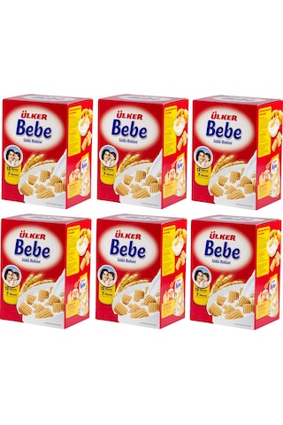 Ülker Bebe Bisküvisi 800gr 12 Vitaminli Kutu 6 Lı Set