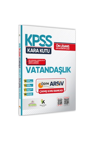 2026 Kpss Ön Lisans Vatandaşlık Kara Kutu Soru Bankası Ve Manifesto Çözümlü Branş Deneme 2li Seti