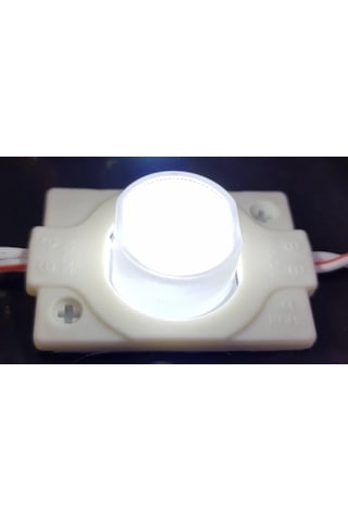12 Volt 1.5 Watt Tek Mercekli Modül Led Beyaz (10 Adet)