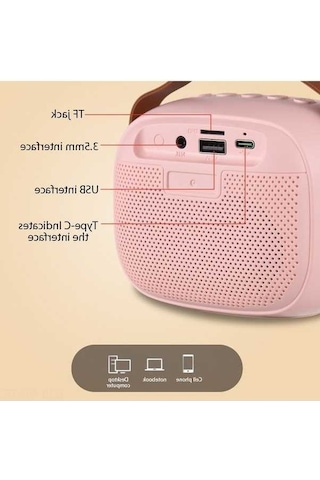 Flybuy Taşınabilir Bluetooth Hoparlör K30: Renkli Işık, Kablosuz Mikrofon, 6w Ses Kalitesi Ve Eğlence