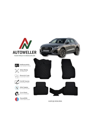 Audi Q3 2018-2024 Havuzlu Oto Paspas