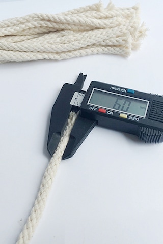 Alkol Lambası - Ispirto Ocağı Fitili - B / Çap: 6 Mm - 1 Metre