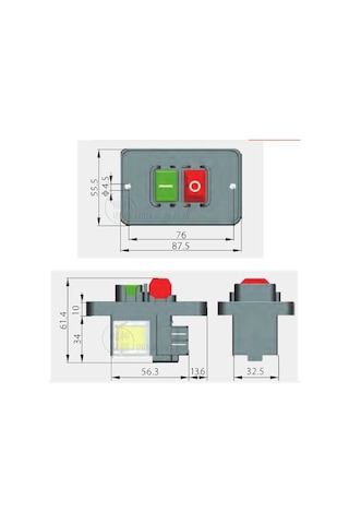 Kedu Kjd 12 Şalter Switch 4 Pin 240 V (409110674)
