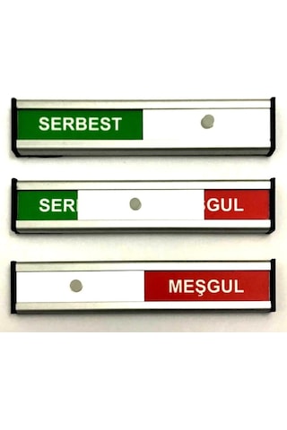 Serbest-Meşgul Toplantı Odası Tabelası Kapı Levhası