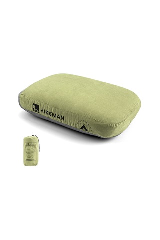 Springsun Yeşil Hafıza Köpük Yastık - Kamp, Seyahat Ve Öğle Dinlenme İçin Taşınabilir Boyun Desteği - Yavaş Geri Yayılımlı Ve Yıkama Kolay Kılıf Yeşil