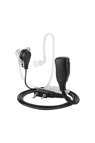 Quansheng Uv-k5 K6 Tk11 Uyumlu Şeffaf Kulak İçi Ajan Tip Akustik Telsiz Kulaklığı 001