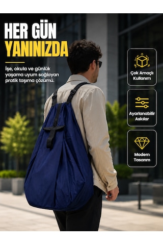 Lexroo Geniş İç Hacimli Katlanabilir Çanta Pratik Taşıma Deneyimi Sunan Modern Tasarım