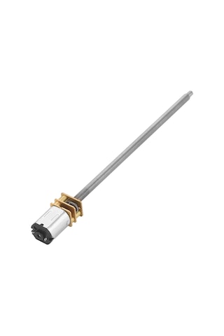 Yaozixa Ga12n20-m4100 6v 500rpm Düşük Gürültülü, Yüksek Torklu Metal Dişli Dc Redüksiyon Motoru M4 100mm Vida Mil